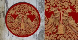 Art for Desserts ☘ Hand painted 'Kalamkari' Wall Plate ☘ 25