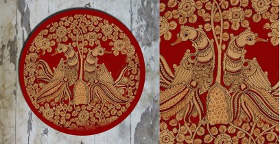 Art for Desserts ☘ Hand painted 'Kalamkari' Wall Plate ☘ 25