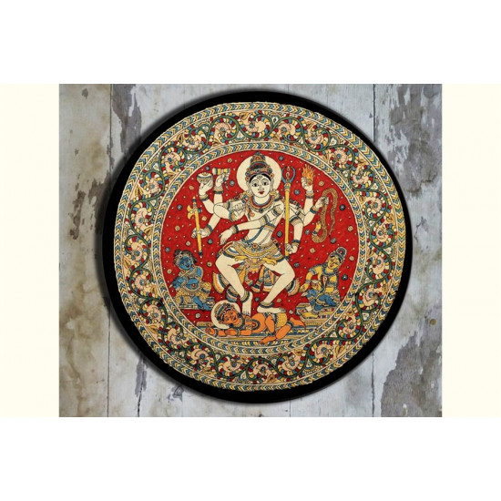 Art for Desserts ☘ Hand painted Kalamkari Wall Plate ☘ 29