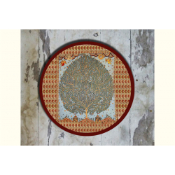 Art for Desserts ☘ Hand painted 'Kalamkari' Wall Plate ☘ 31