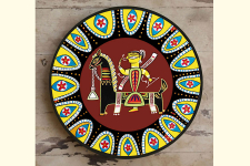 सजावट ❦ Hand Painted Madhubani Wall Plate ❦ 6