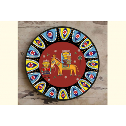 सजावट ❦ Hand Painted Madhubani Wall Plate ❦ 5