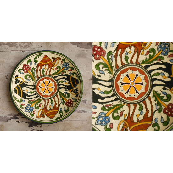 सजावट ❦ Hand Painted Arab Wall Plate ❦ 15