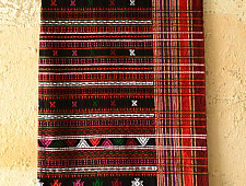 Handwoven woollen Shawl (Black), Kutch