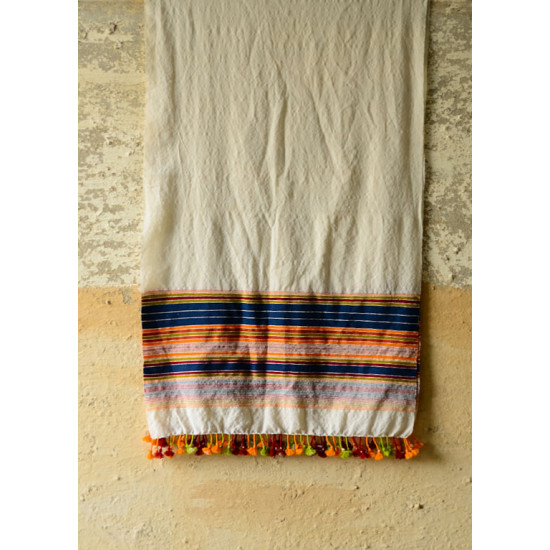 Envoy of Rainbows ~ handwoven stole IX