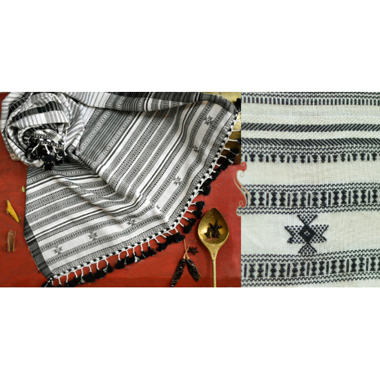 ओदन | Odan ✥ Handwoven ✥ Cotton Stole ✥ 5