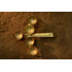 buy five diya - pure brass