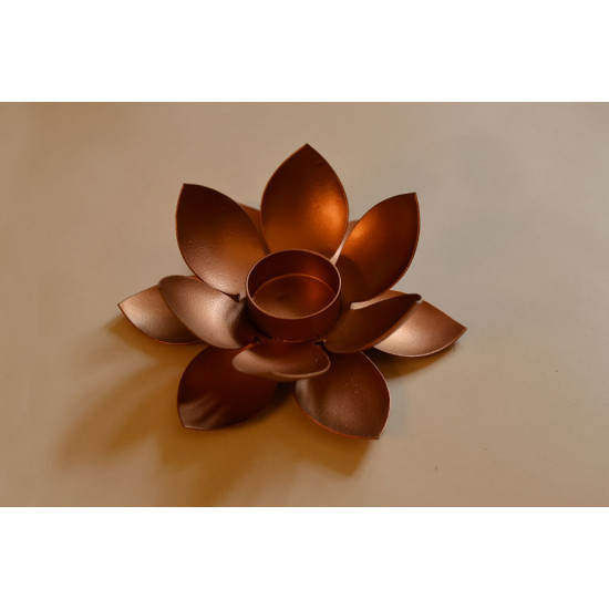 Courtyard ⚛  Lotus Copper Small Tea Light Holder ⚛ 47