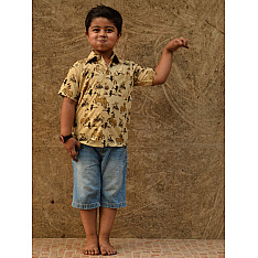 Children & Their Clothes ❢ Block Printed Shirt ❢ 3