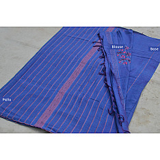 Mirch Masala ☙ Embroidered . Cotton Saree  ☙ F