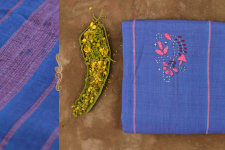 Mirch Masala ☙ Embroidered . Cotton Saree  ☙ F