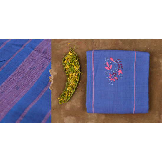 Mirch Masala ☙ Embroidered . Cotton Saree  ☙ F