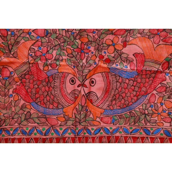 Madhulika ❁ Eri Silk Madhubani Dupatta ❁ 16