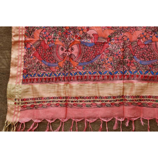 Madhulika ❁ Eri Silk Madhubani Dupatta ❁ 16