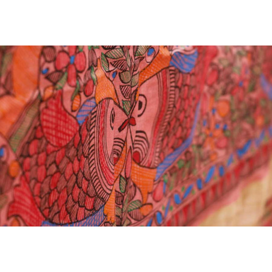 Madhulika ❁ Eri Silk Madhubani Dupatta ❁ 16