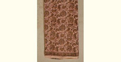 बेला ✤ Kalamkari Motif . Block Printed . Cotton Saree ✤ B