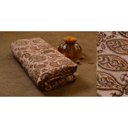 बेला ✤ Kalamkari Motif . Block Printed . Cotton Saree ✤ B