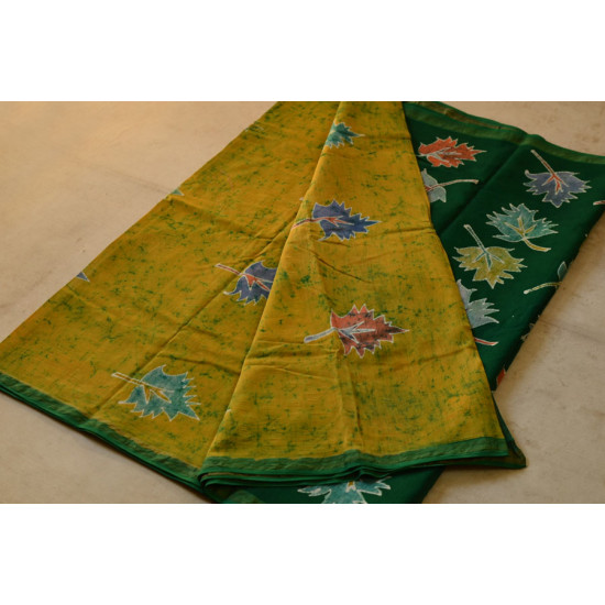 At the Crack of Dawn ✲ Maheshwari Silk . Batik Saree ✲ 15