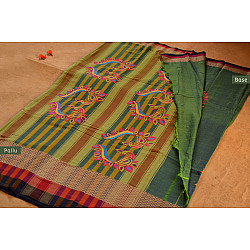 संजोग ⚵ Narayanpet Cotton Saree + Kutch Embroidery ⚵ 4