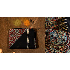 दस्तूर ❂ Gajji Silk . Ajrakh Saree { 10 }
