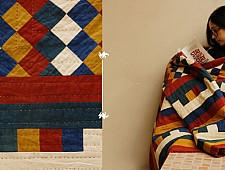 Quilt - Cotton - Embroidery { Double bed } A