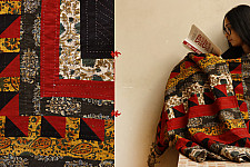 Quilt - Cotton - Embroidery { Double bed } B