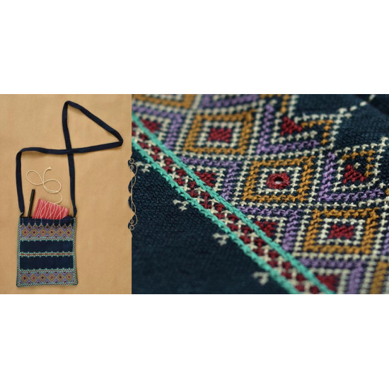 Tanka * टाँका ~ Embroidered Tablet Sling bag ❁ 6 ❁ - B