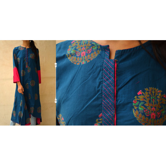 Sanganeri Block Printed Kurta ♠ 3