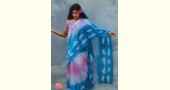 रंग महल ☙ Clamp dyed chanderi silk saree { अनंत आसमान } ☙ 10