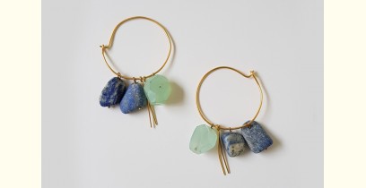 Tinted Oceans ✺ Stone Jewelry ✺ lapis & aqua stones earrings { 16 }