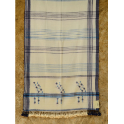 Urvashi ~  Handwoven stole { Bamboo Fiber + Cotton } B