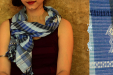 Urvashi ~  Handwoven stole { Bamboo Fiber + Cotton } C