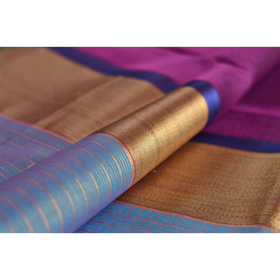 maheshwari silk saree with unique color combination