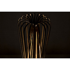 Infinity - Tall - Natural Lacquer ☙ Bamboo . Floor lamp - 6