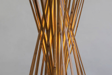 Infinity - Medium - Natural Lacquer ☙ Bamboo . Floor lamp - 10