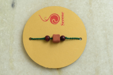 Terracotta ❂ Handmade . Rakhi { a }