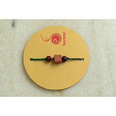 Terracotta ❂ Handmade . Rakhi { a }