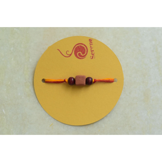 Terracotta ❂ Handmade . Rakhi { b }