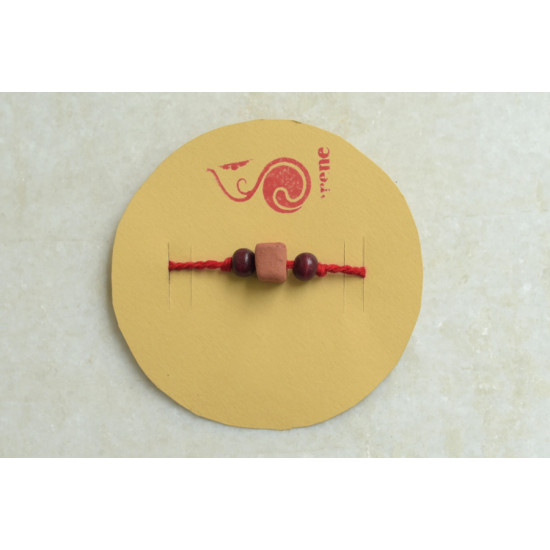 Terracotta ❂ Handmade . Rakhi { c }