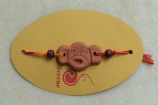 Terracotta ❂ Handmade . Rakhi { d }