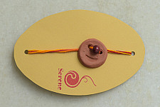 Terracotta ❂ Handmade . Rakhi { f }