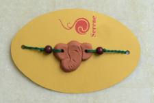 Terracotta ❂ Handmade . Rakhi { g }