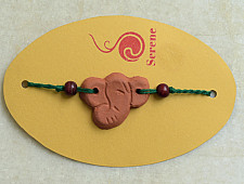 Terracotta ❂ Handmade . Rakhi { g }