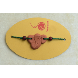 Terracotta ❂ Handmade . Rakhi { g }