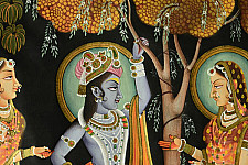 Pichwai Painting ~ Sri Krishna with Radha  ( 35 X 50 inch )