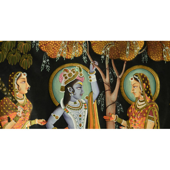 Pichwai Painting ~ Sri Krishna with Radha  ( 35 X 50 inch )