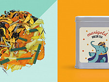 Marigold Green Tea  ~ ( Organic . 15 tea bags )