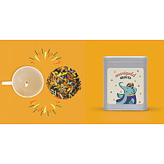 Festive Tea Hamper ~  { 15 tea bags and a Cup Candel }