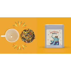 Festive Tea Hamper ~  { 15 tea bags and a Cup Candel }