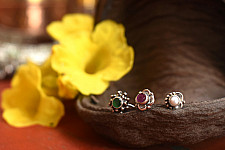 लावण्य ✽ Nose pin ✽ A { Set of 3 }